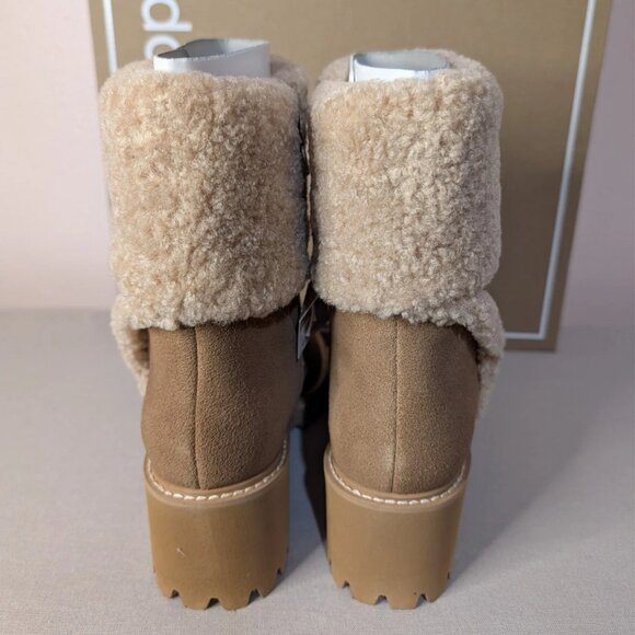 Dolce Vita Hug H2O Mushroom Suede Wedge Boots Waterproof Lug Sole Women’s Size 6 - Picture 6 of 11